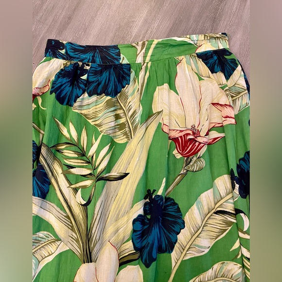 Ann Taylor Factory Tropical long maxi floral skirt, Size 14 - Picture 5 of 8